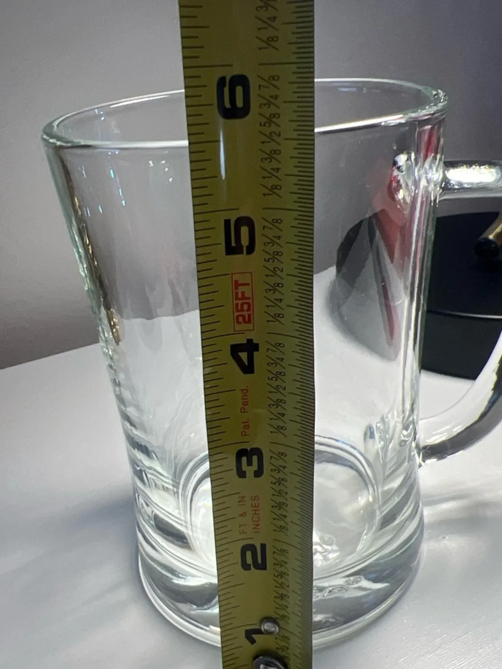 IKEA MJÖD Clear Glass Beer Mug Tankard | Heavy Duty 20 oz (60 cl) Stein